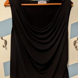 Calvin Klein jersey cowl neck tank XL